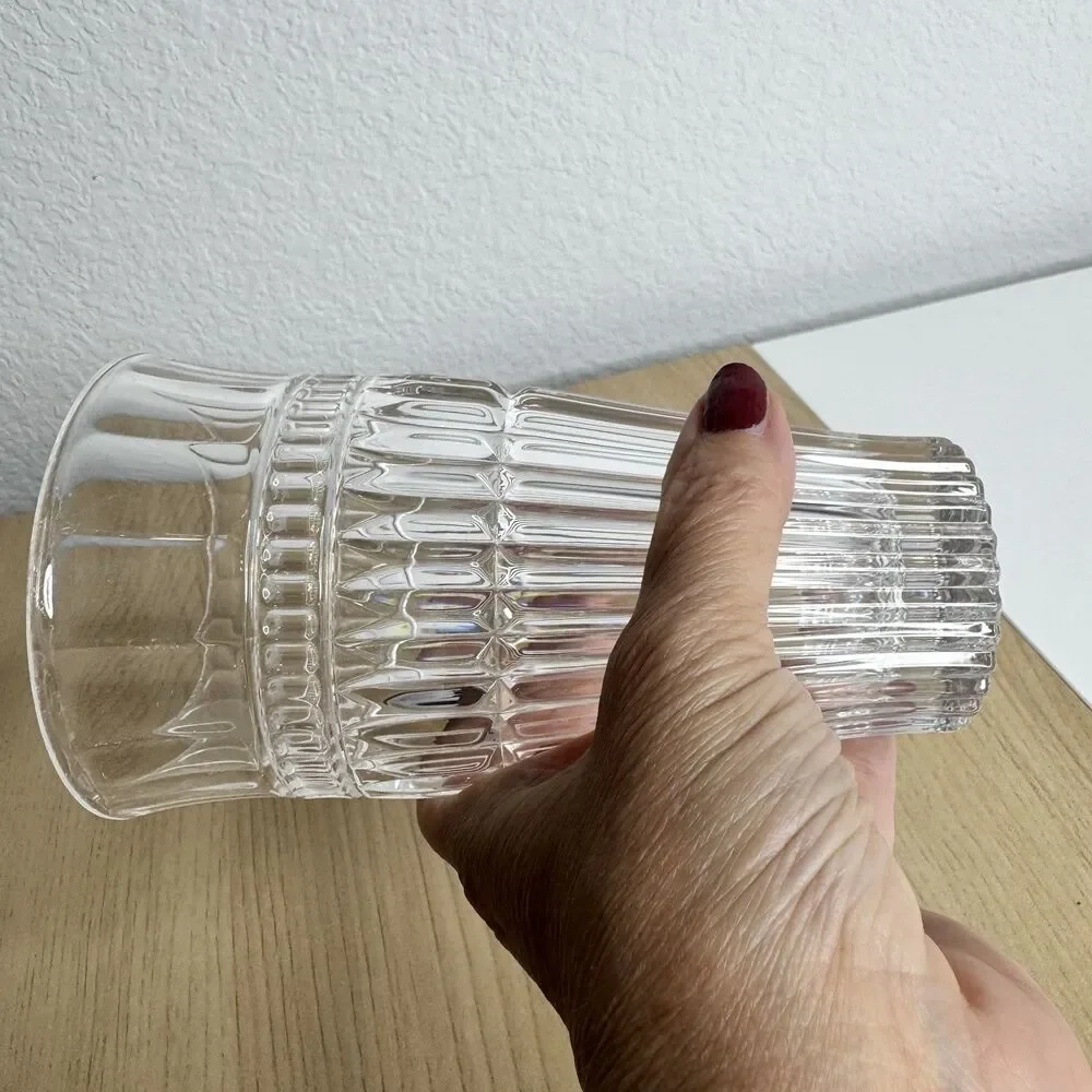 Titan Mikasa Highball 6 Inch Glasses Ribbed Nice Preowned Condition Replacement